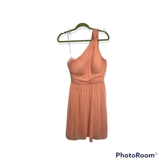 Donna Morgan Rhea One Shoulder Dress Orange size 8 - Picture 2 of 11